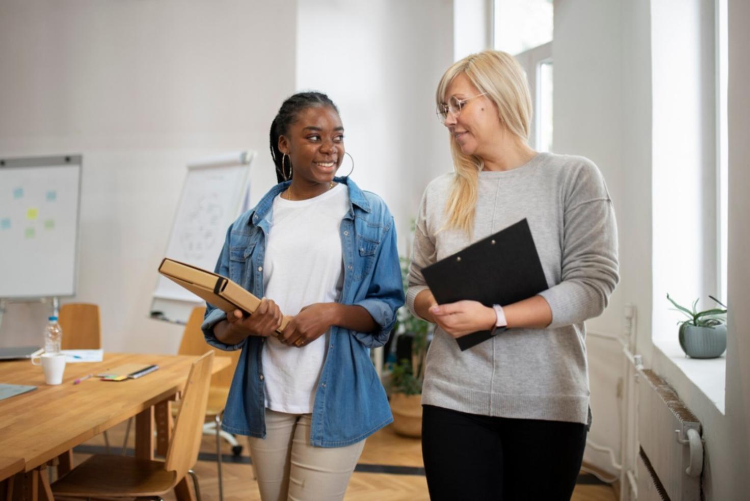 Financial education workspace with data analysis materials